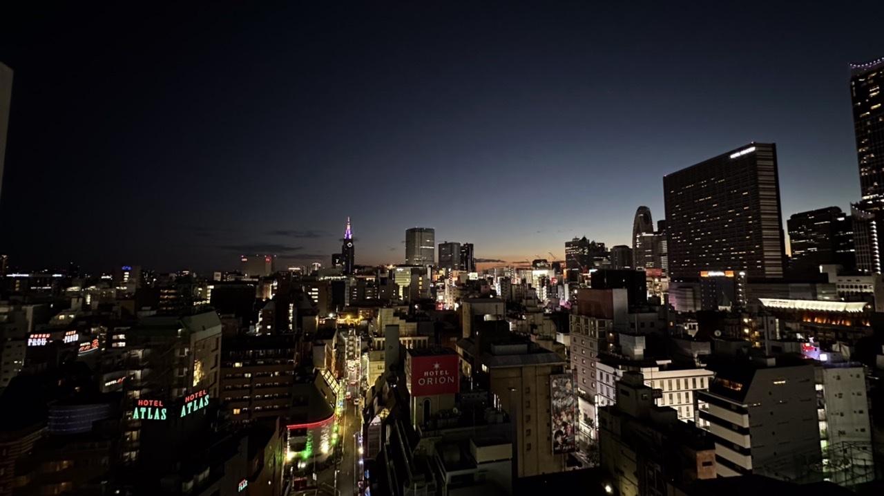 Nächtliche Skyline Tokyo
