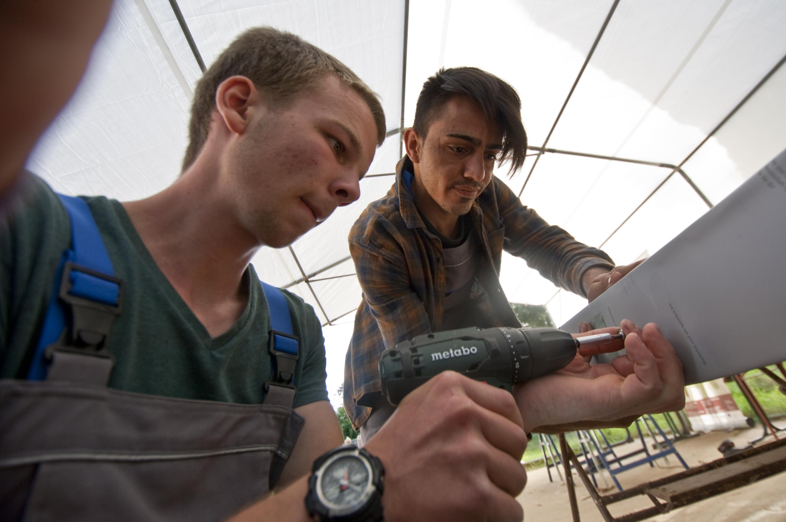 Krativität ist gefragt im Wangeliner Workcamp