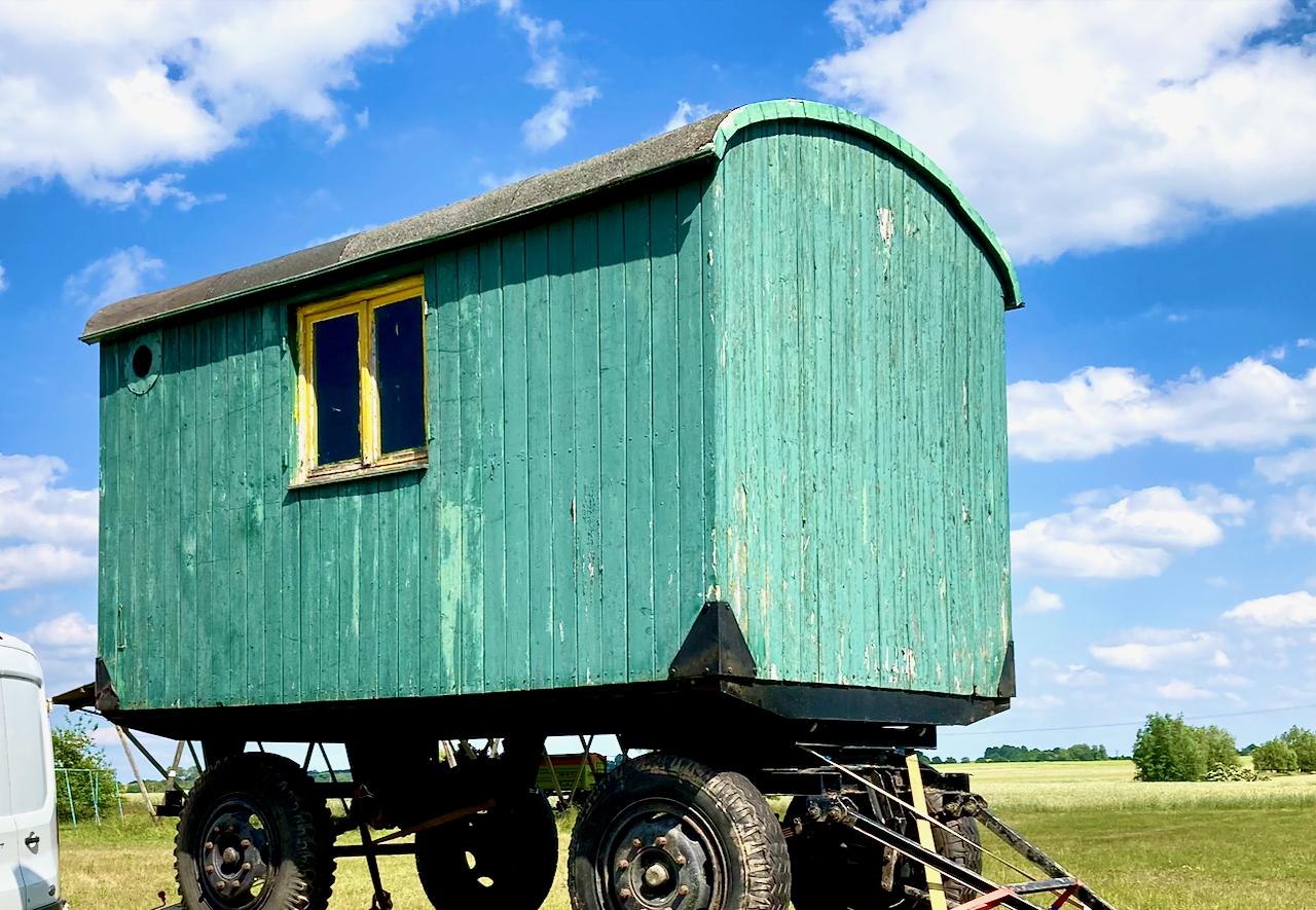 Der Wagen von 2022 vor seiner Vollendung. 
